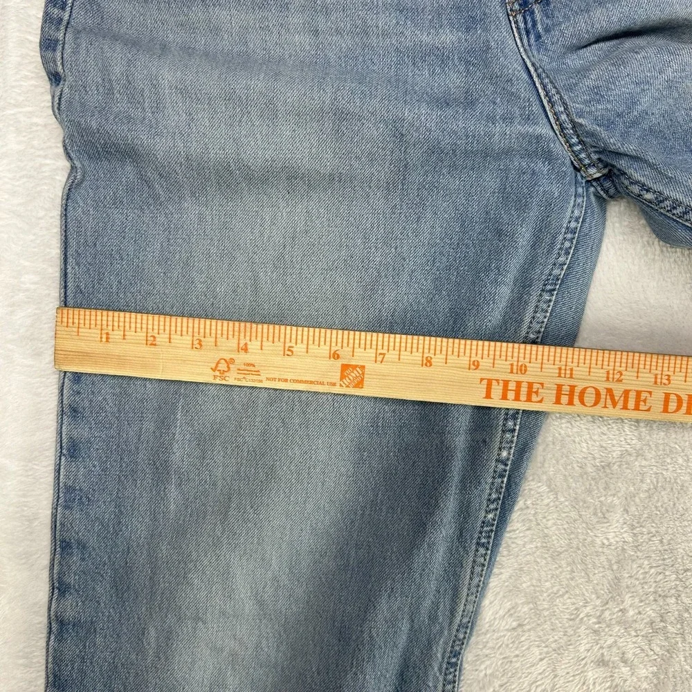 Levi's Low Pro Straight Jeans Women 30 Blue Denim Cotton Pockets Zip Fly - 33X29